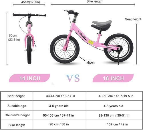 Inch balance bike for 3 - bike,